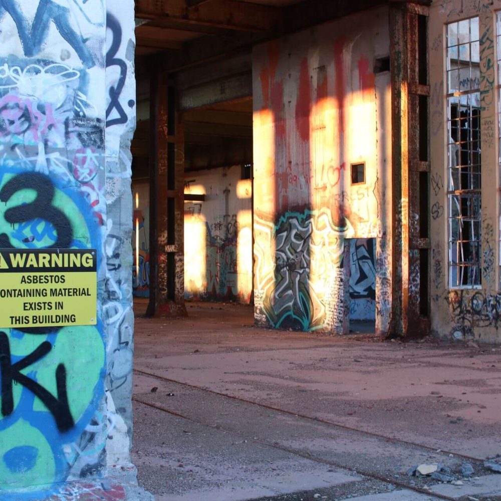 Asbestos+sign+building