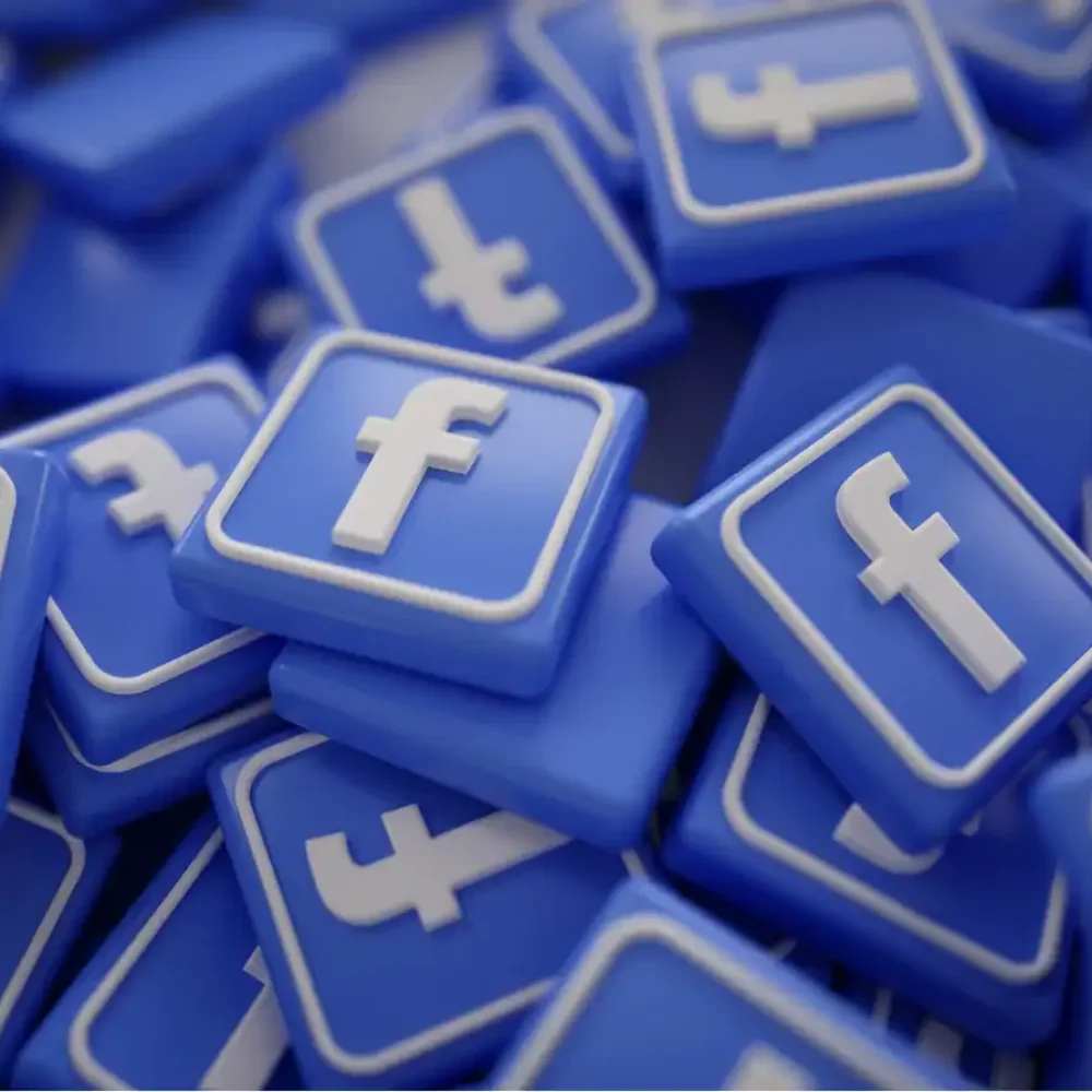 Collection of Facebook logo icons for social media marketing.
